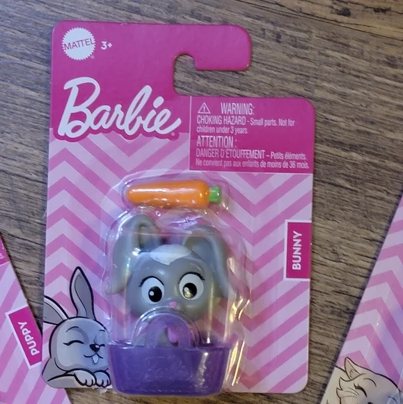 BARBIE Set of 3 Barbie pets - Picture 3 of 5